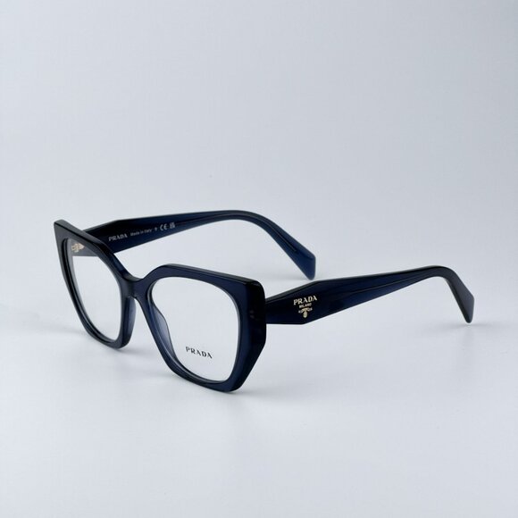 Prada Women BRAND NEW Eyeglasses Blue Crystal Cat Eye PR18WV 08Q1O1 - Picture 6 of 10